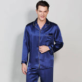 Best Mens Silk Pajamas Quality Long Luxury Real Mulberry Silk Pyjamas Pure Silk Sleepwear -  slipintosoft