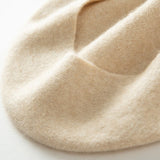 Women Cashmere Beret Beret Knitted Cashmere Hat