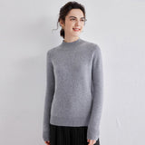 Cashmere Mock Neck Sweater Women Cashmere Pullover