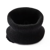 Cashmere Ribbed Neck Scarf Lightweight Solid Cashmere Neck Gaiter for Fall Winter - slipintosoft