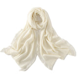 cashmere scarf for women winter long cashmere shawl tassel knitted cashmere neck scarf