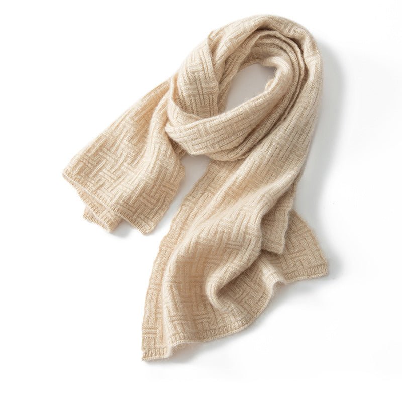 Cashmere Scarf Soft Solid Cashmere Scarf Wrap Shawl Knitted Cashmere Scarves