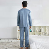 Classic Silk Pajamas Set For Men Luxury Silk Sleepwear