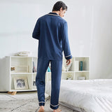 Classic Silk Pajamas Set For Men Luxury Silk Sleepwear