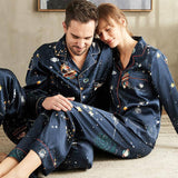 Silk pajama sets for couples sale