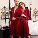 Couples Silk Robes Mens & Womens Mulberry 100% Silk Matching Robe