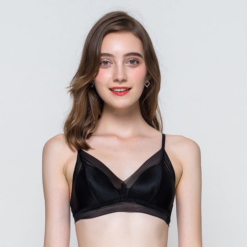 Elegant Wireless Silk Bralette