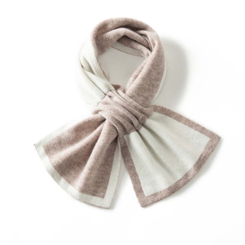 Fall Winter Warm Cashmere Neck Scarf Pull Through Neck Warmer Cashmere Scarves