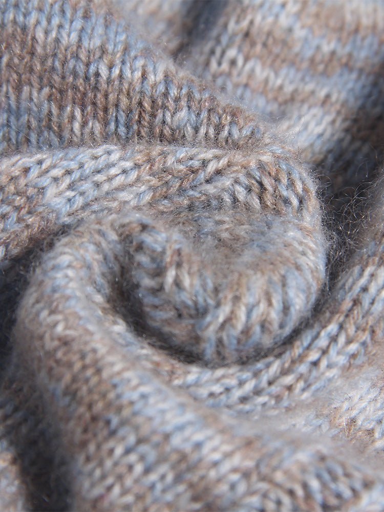 Kids Cable - Knit Pure Cashmere Sweater Button Up Cashmere Pullover