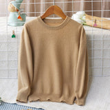 kids cashmere sweater boys and girls crew neck cashmere pullover baby knitted sweater - slipintosoft