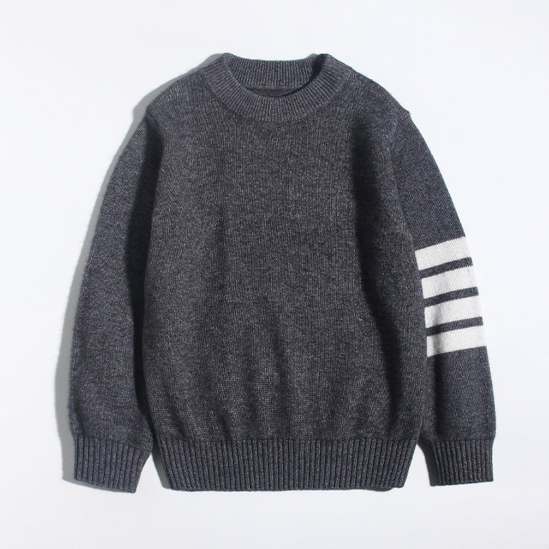 Kids Crew Neck Cashmere Sweater Animal and Graphic Designs Cashmere Pullover