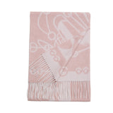 Long Cashmere Scarf with Tassel Jacquard Cashmere Warps Winter Gifts for Women