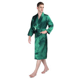 Long Silk Robe For Men Big And Tall Silk Dressing Gown