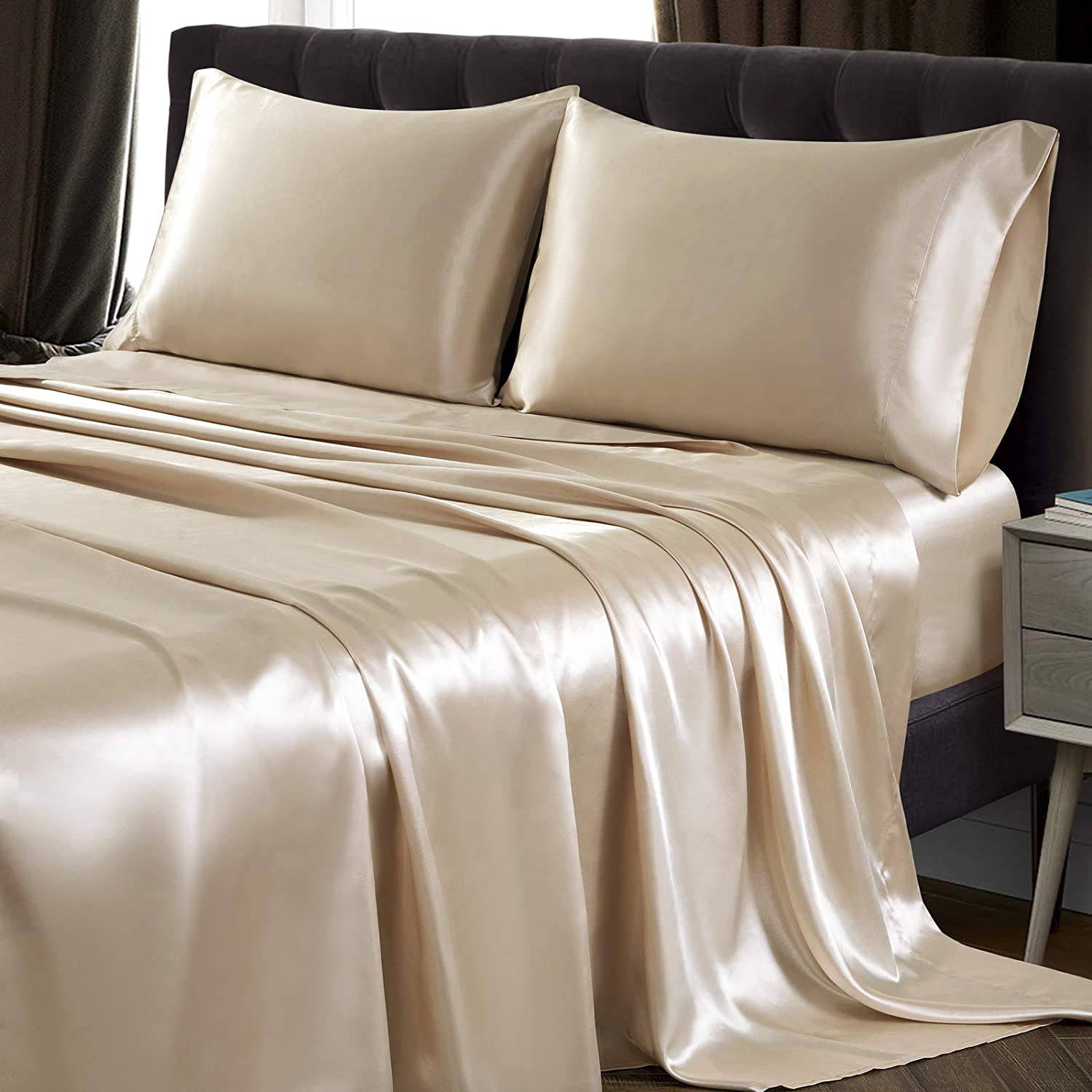 Luxury 100% Silk Bedding 19 Momme Pure Silk Flat Sheet