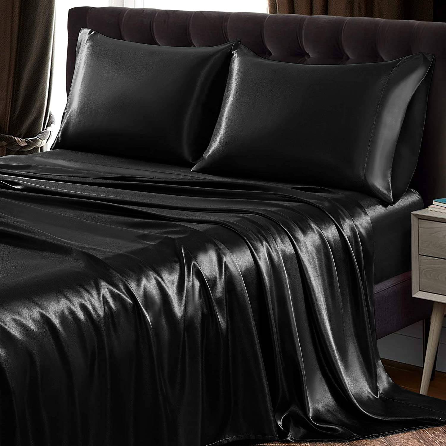 Luxury 100% Silk Sheet Set 19 Momme 3PCS Silk Flat Sheet Set