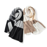 Mixed Colors 100% Cashmere Scarf Long Cashmere Shawl and Wraps for Winter