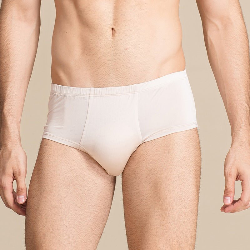 Men Briefs Comfortable Breathable Silk Triangle Boxer - slipintosoft