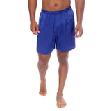 Men's Royal Blue 100% Silk Sleep Shorts