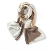 Mixed Colors 100% Cashmere Scarf Long Cashmere Shawl and Wraps for Winter