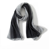 Mixed Colors Pure Cashmere Scarf Cut - out Long Cashmere Shawl and Wraps