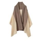 Mixed Colors Pure Cashmere Scarf Cut - out Long Cashmere Shawl and Wraps