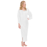 Women Loose Pullover Silk Nightwear Long Silk Dressing Gown