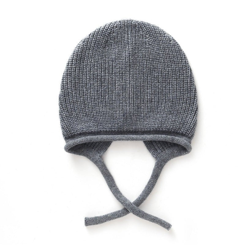 Pure Cashmere Beanie Hat Curl Edge Cashmere Ski Cap for Women Tie - able Hats