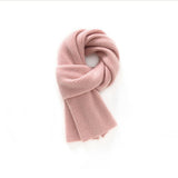 Pure Cashmere Scarf for Women Soft Solid Cashmere Short Scarves Neck Accessory