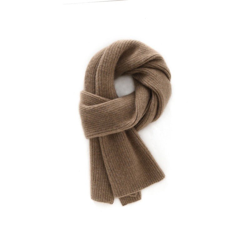 Pure Cashmere Scarf for Women Soft Solid Cashmere Short Scarves Neck Accessory