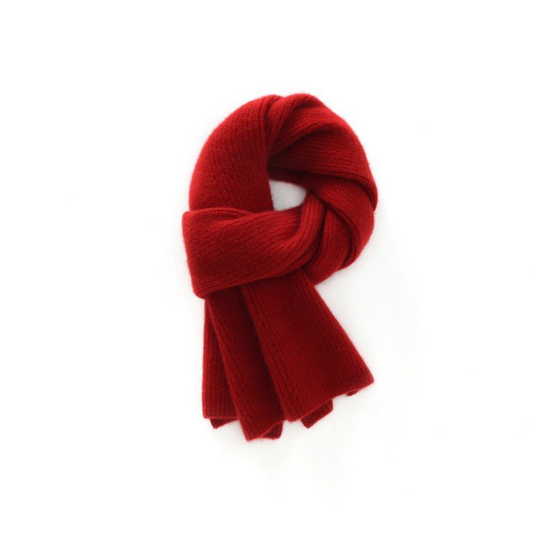 Pure Cashmere Scarf for Women Soft Solid Cashmere Short Scarves Neck Accessory