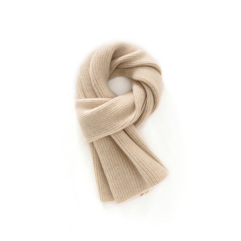 Pure Cashmere Scarf for Women Soft Solid Cashmere Short Scarves Neck Accessory