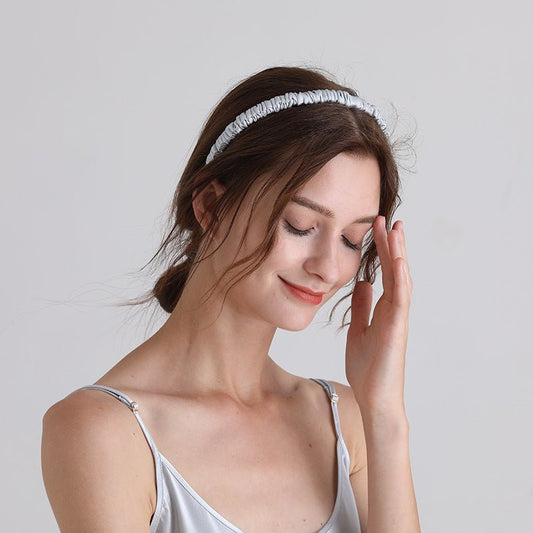 Pure Mulberry Silk Covered HeadBand  For Women