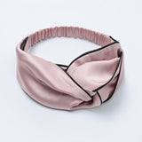 Pure Mulberry  Silk HeadBand With Trimming For Women