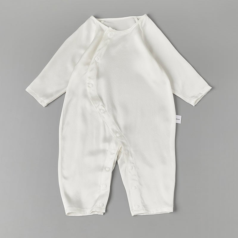 Pure Silk Bodysuit For Babies Lightweight Summer Silk Clothes