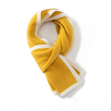 Short Cashmere Scarf for Kids and Women Cashmere Neck Warmer Mixed Colors - slipintosoft