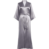 Silk Kimono Robe Long Wedding Bridesmaid Silk Bathrobe