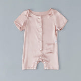 Silk Pajama Set for Baby Short Sleeve pure Silk Bodysuit For Babies