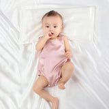 Silk Pajama Set for Baby Sleeveless pure Silk Bodysuit For Babies