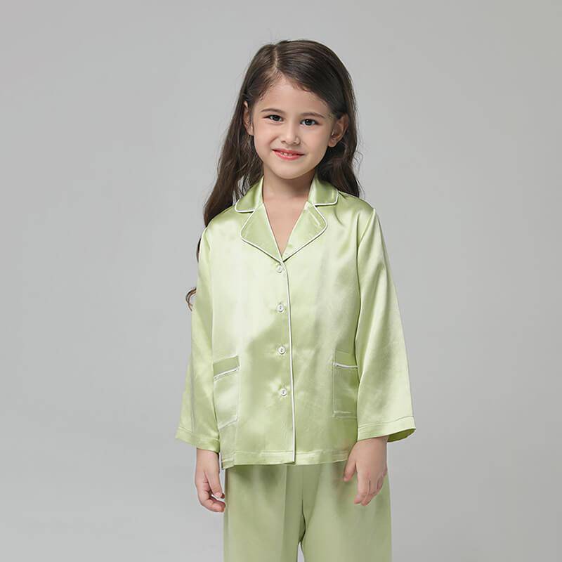 Silk Pajama Set For Kids' Gifts Silk Sleepwear For Kids