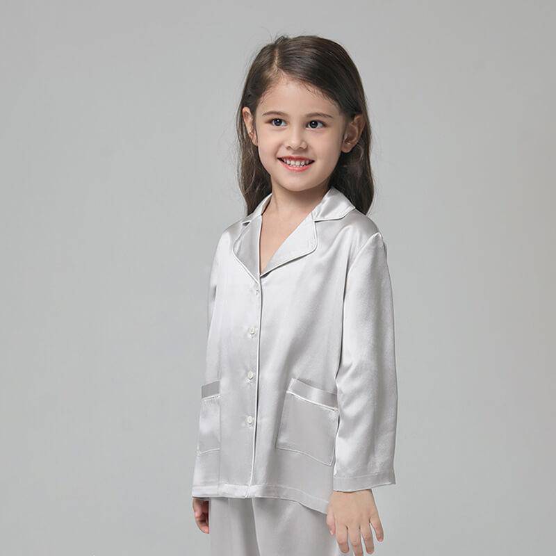 Silk Pajama Set For Kids' Gifts Silk Sleepwear For Kids