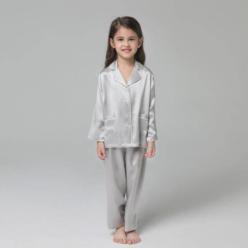 Silk Pajama Set For Kids' Gifts Silk Sleepwear For Kids