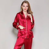 19 Momme Silk Couple Pajamas Sets Luxurious Silk Matching Pajamas Home Wear for Men and Women -  slipintosoft