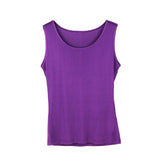 Silk vest mulberry silk sleeveless bottoming shirt women's top - slipintosoft