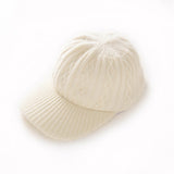 Soft Cashmere Knitted Cap Cashmere Baseball Hats for Fall Winter One Size