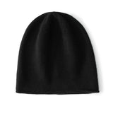 Solid Cashmere Hats for Adults Soft Knitted Cashmere Beanie Fall Winter