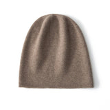 Solid Cashmere Hats for Adults Soft Knitted Cashmere Beanie Fall Winter