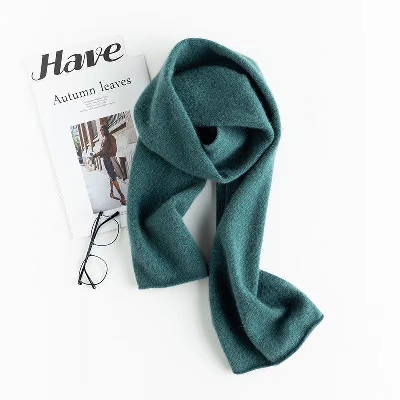 Solid Cashmere Scarves for Women Christmas Scarf Winter Cashmere Neck Warmer