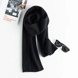 Solid Cashmere Scarves for Women Christmas Scarf Winter Cashmere Neck Warmer