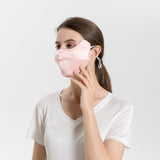 Summer Mulberry Silk Face Masks Women and Men Double Layer Anti-UV Canthus Protection - slipintosoft