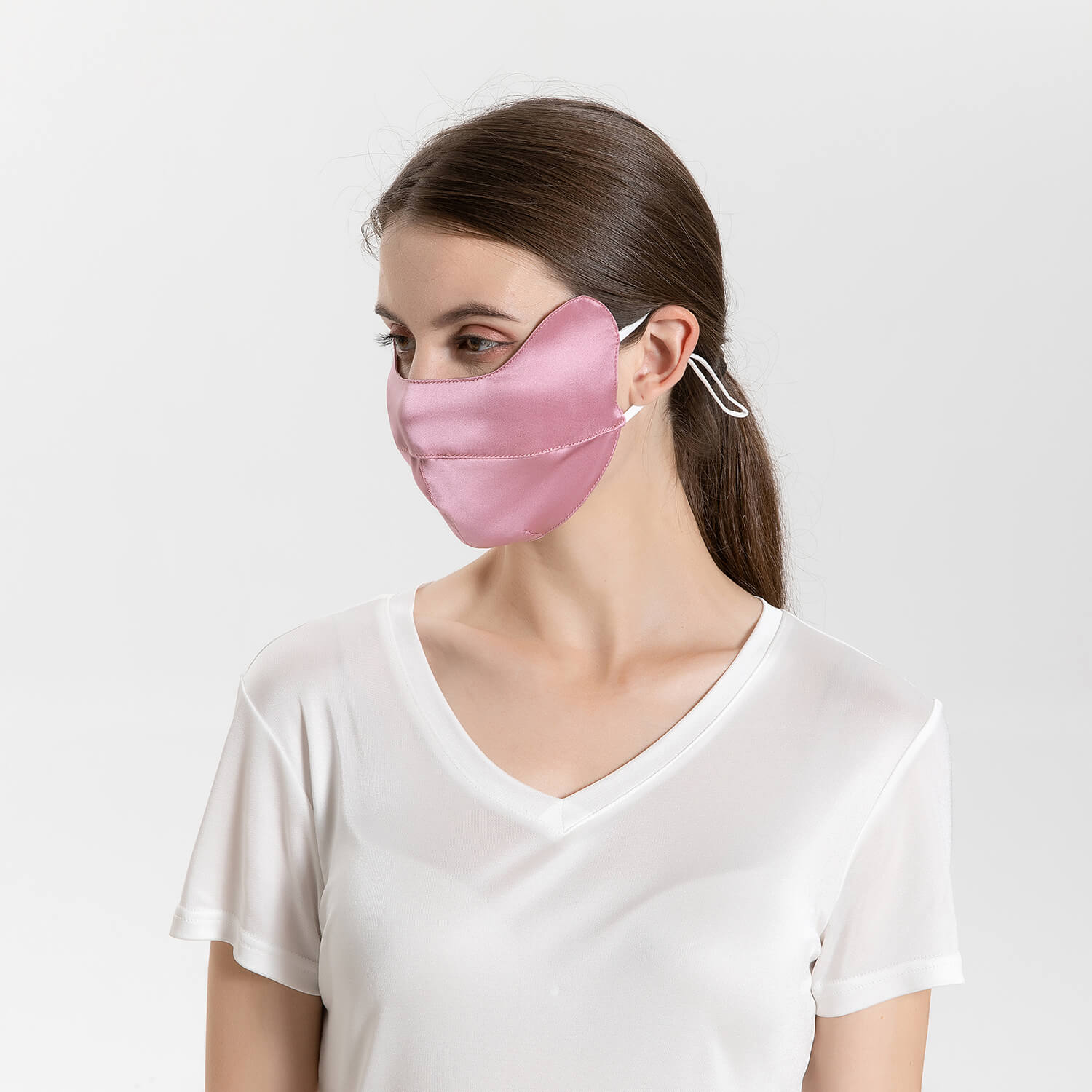 Summer Mulberry Silk Face Masks Anti - UV Canthus Protection